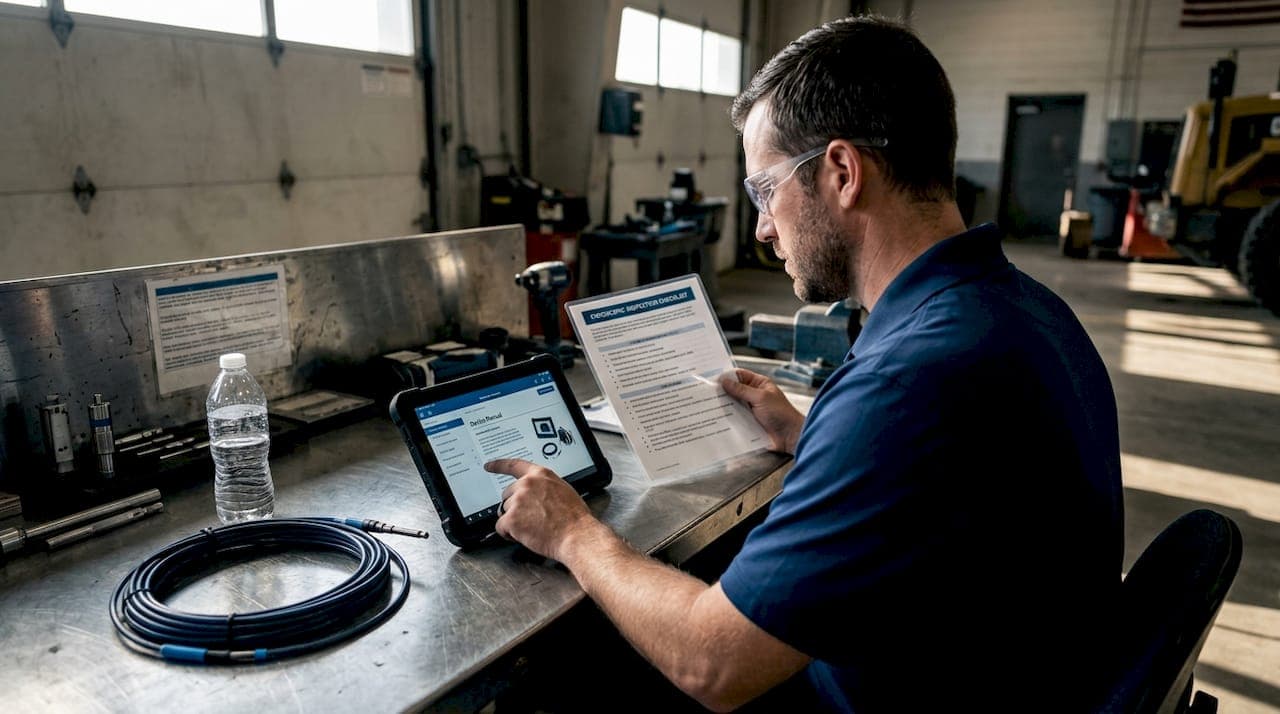 Industrial endoscopic inspection checklist for compliance