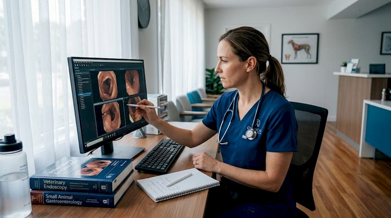 Remote visual inspection techniques for veterinary diagnostics